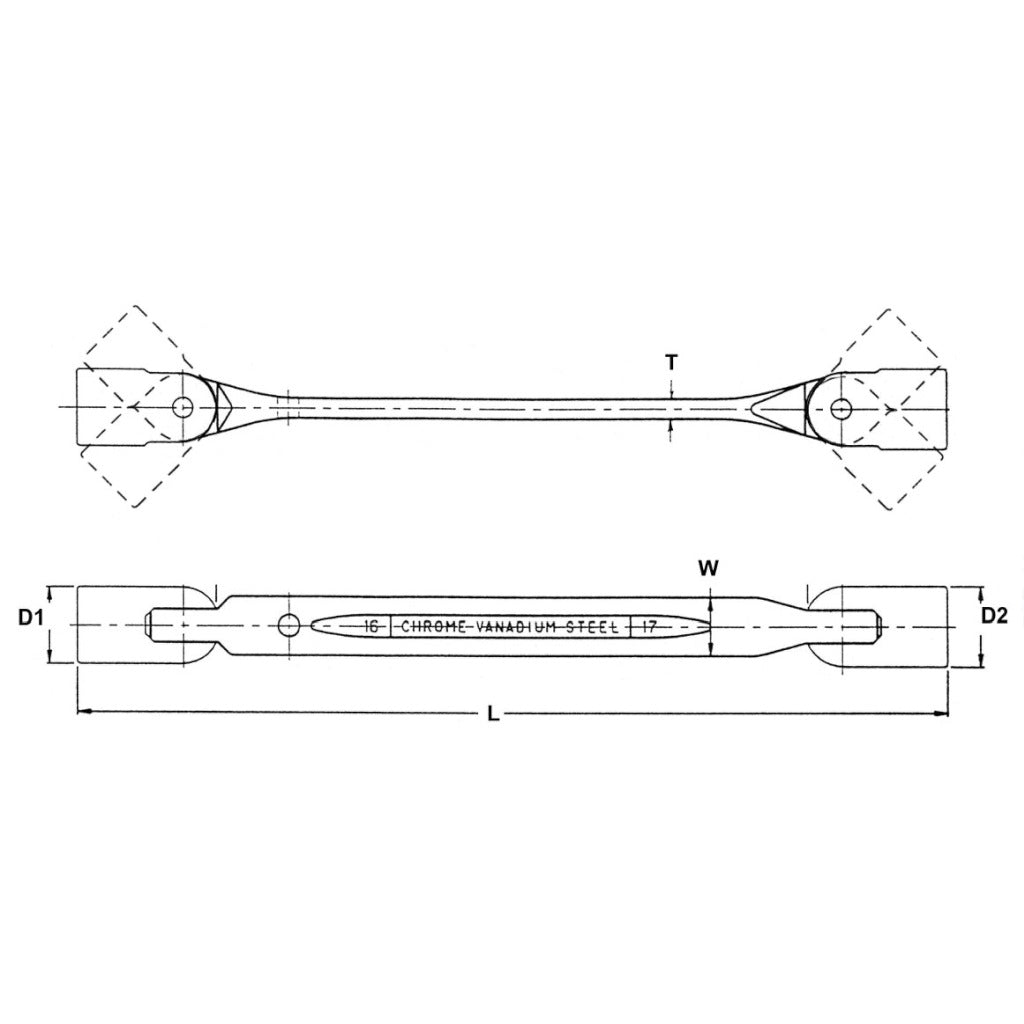 Teng Tools 12X13MM Double Flex Wrench Power Tool Services