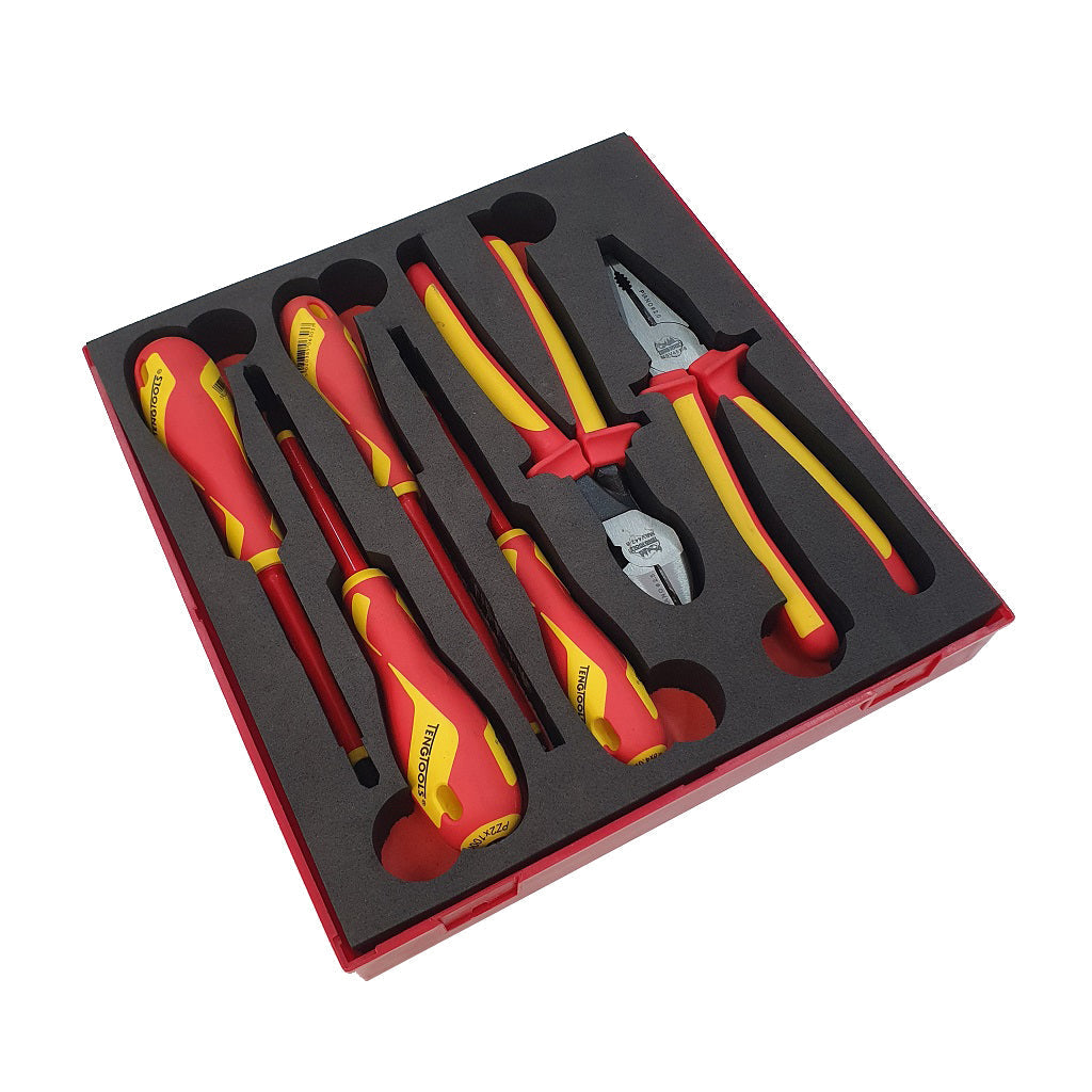 Teng Tools 6PC Insulated Plier and Screwdriver Set in EVA Power Tool Services