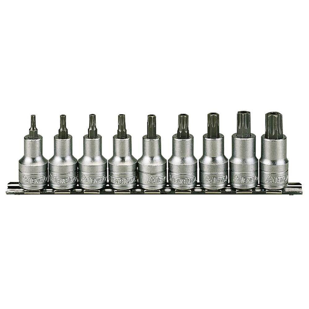 Teng Tools 9PC 1/2inch Drive Torx Bit Socket Set Power Tool Services