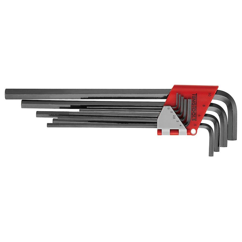 Teng Tools 9PC Extra Long Metric Hex Key Set Power Tool Services