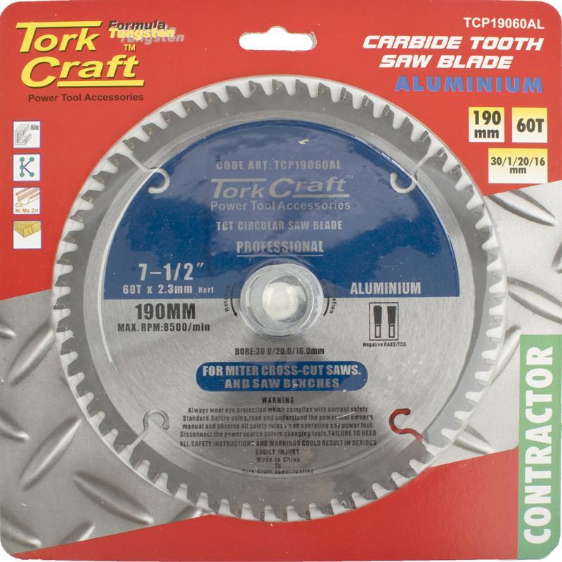 Tork Craft Circular Blade Aluminium 190 X 60T TCP19060AL Power Tool Services