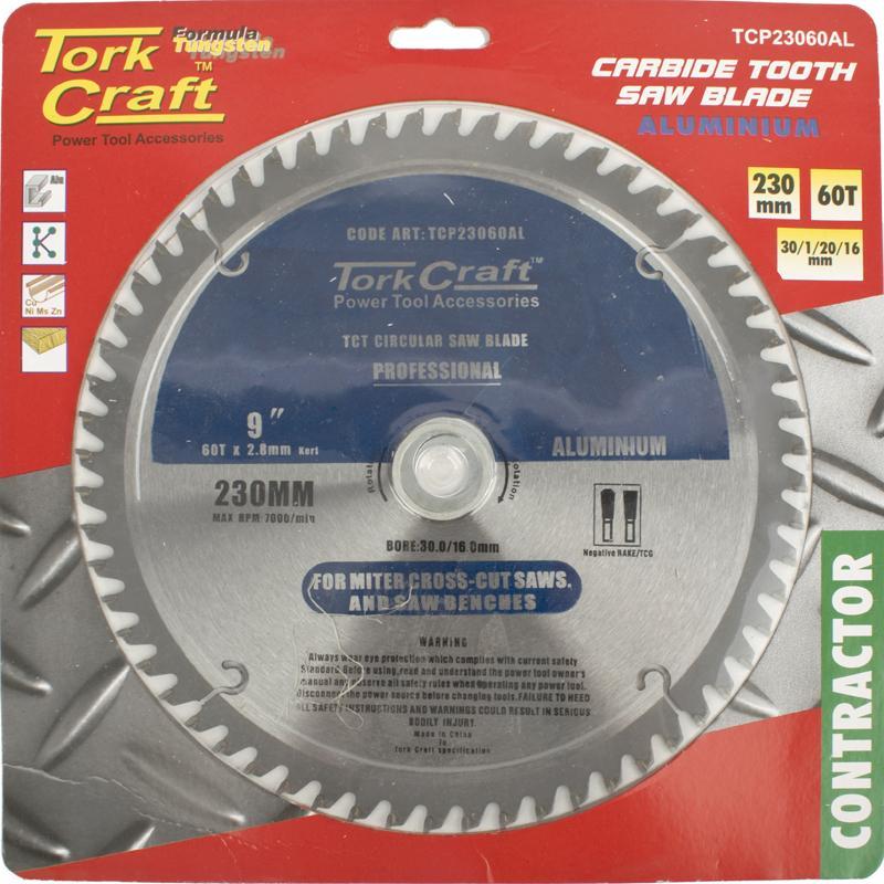 Tork Craft Circular Blade Aluminium 230 X 60 TCP23060AL Power Tool Services