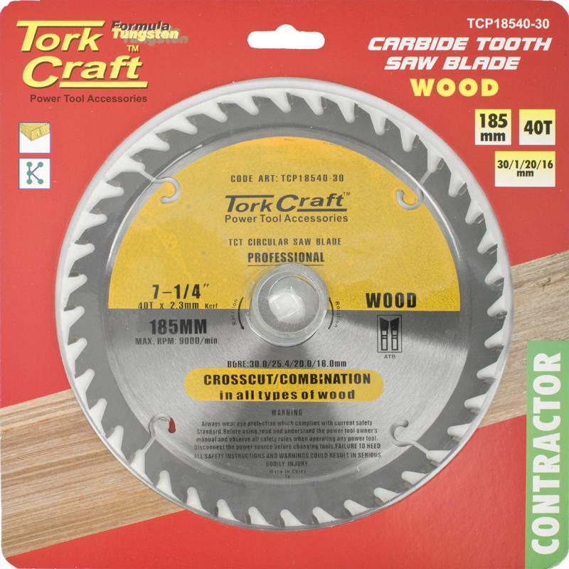 Tork Craft Circular Saw Blade 185 X 40T TCP18540-30 Power Tool Services