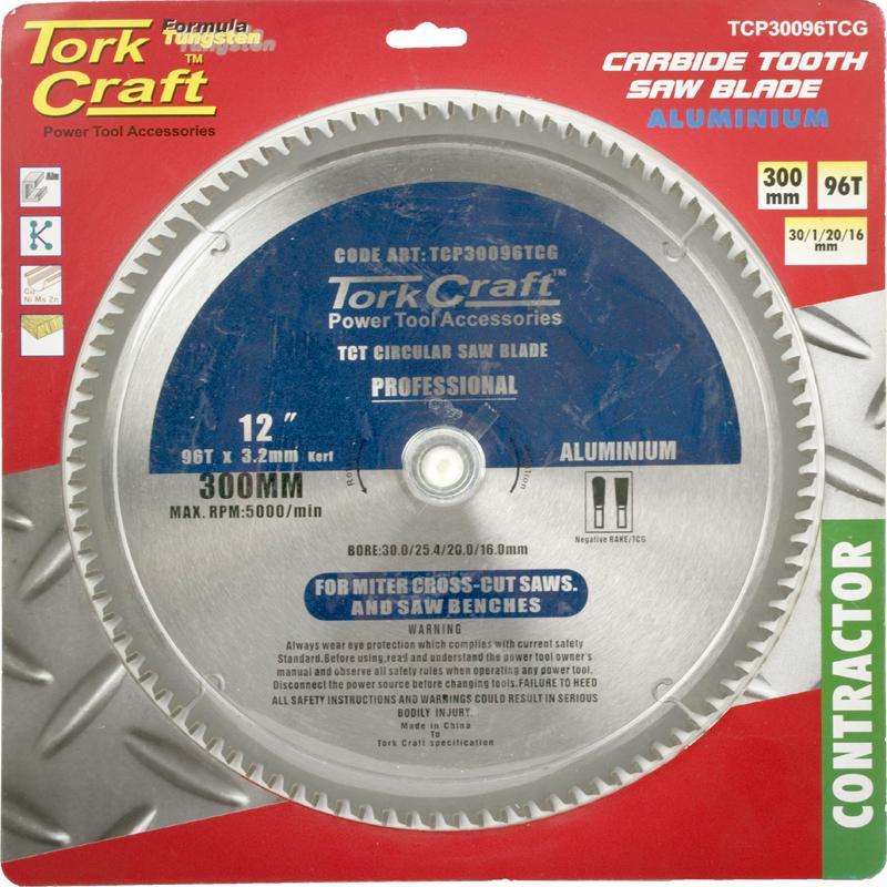 Tork Craft Circular Saw Blade Contractor 300 X 96T 30/16 TCP30096TCG Power Tool Services