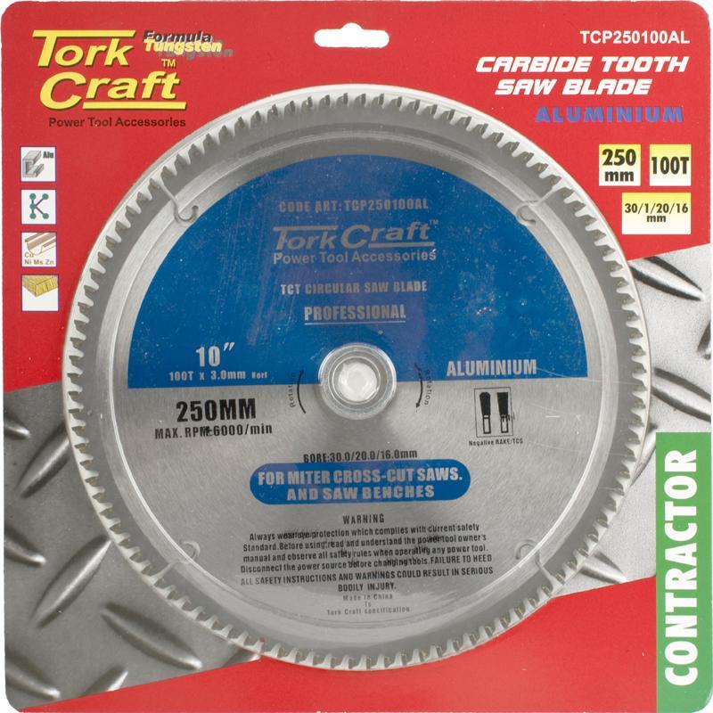 Tork Craft Craft Circular Blade Aluminium 250 X 100T TCP250100AL Power Tool Services