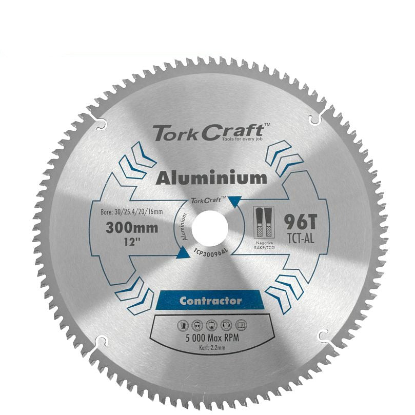 Tork Craft Craft Circular Blade Contractor Alum 300 X 96T 30/20/16 Power Tool Services