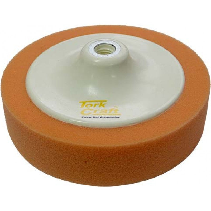 Tork Craft Firm Compounding sponge Orange 150mm M14 Power Tool Services