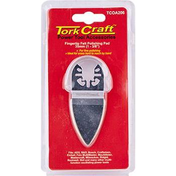 Buy Tork Craft Quick Change Base & Arbor 35Mm Fingertip Felt Polishing Pad from Power Tool Services - Image 1 | Best Price