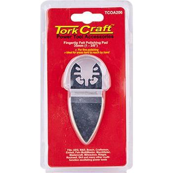 Tork Craft Quick Change Base & Arbor 35Mm Fingertip Felt Polishing Pad Power Tool Services