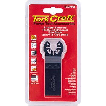 Tork Craft Quick Change Flush Cut Metal Saw Blade 28Mm(1-1/8')18Tpi Power Tool Services