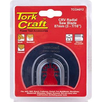 Tork Craft Quick Change Radial Saw Blade 87Mm(3-7/16') Crv Power Tool Services