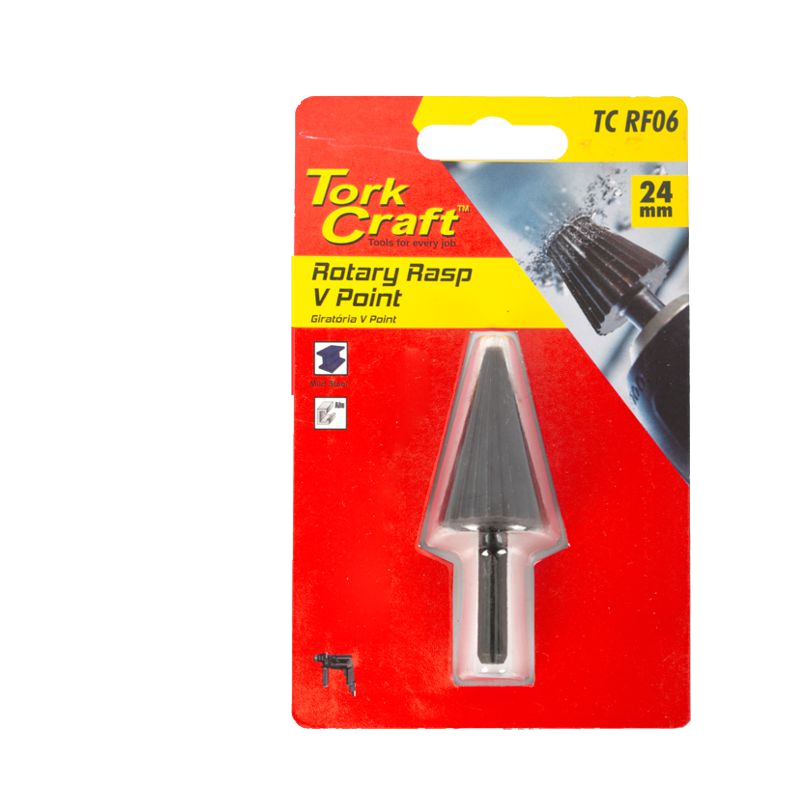 Tork Craft Rotary Rasp V Point 4-14mm Power Tool Services