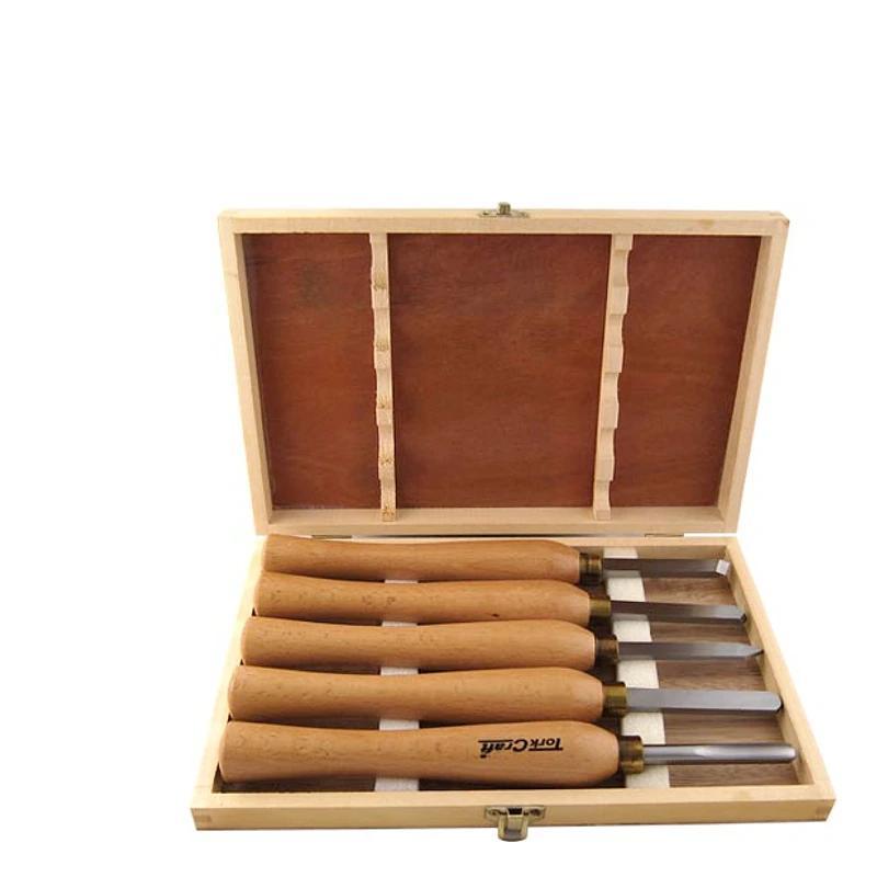 Tork Craft Wood Turning Chisel Set 270MM HSS 5 Piece in Case Power Tool Services