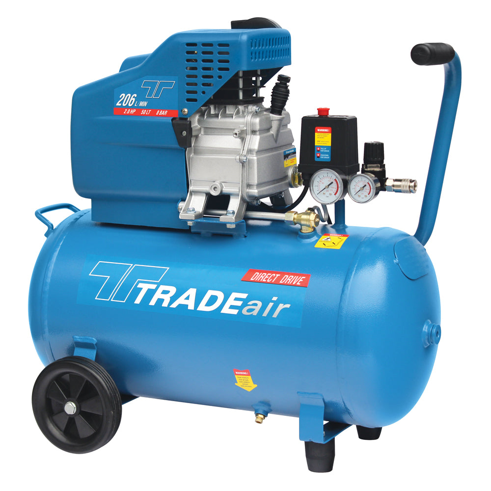 TradeAir Direct Drive Compressor 2 Hp 50Lt Power Tool Services