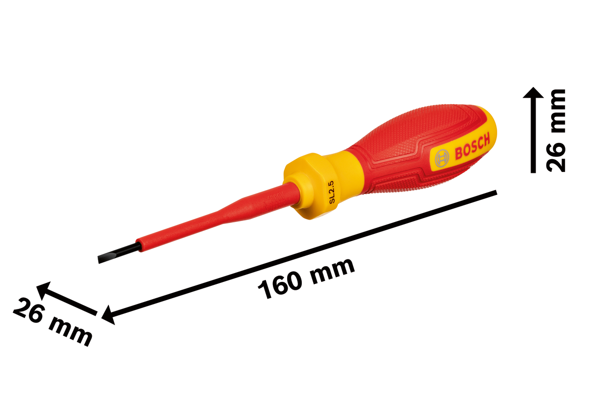 Bosch Professional VDE Screwdriver SL2.5x75 1600A02NC0 2 - Power Tool Services