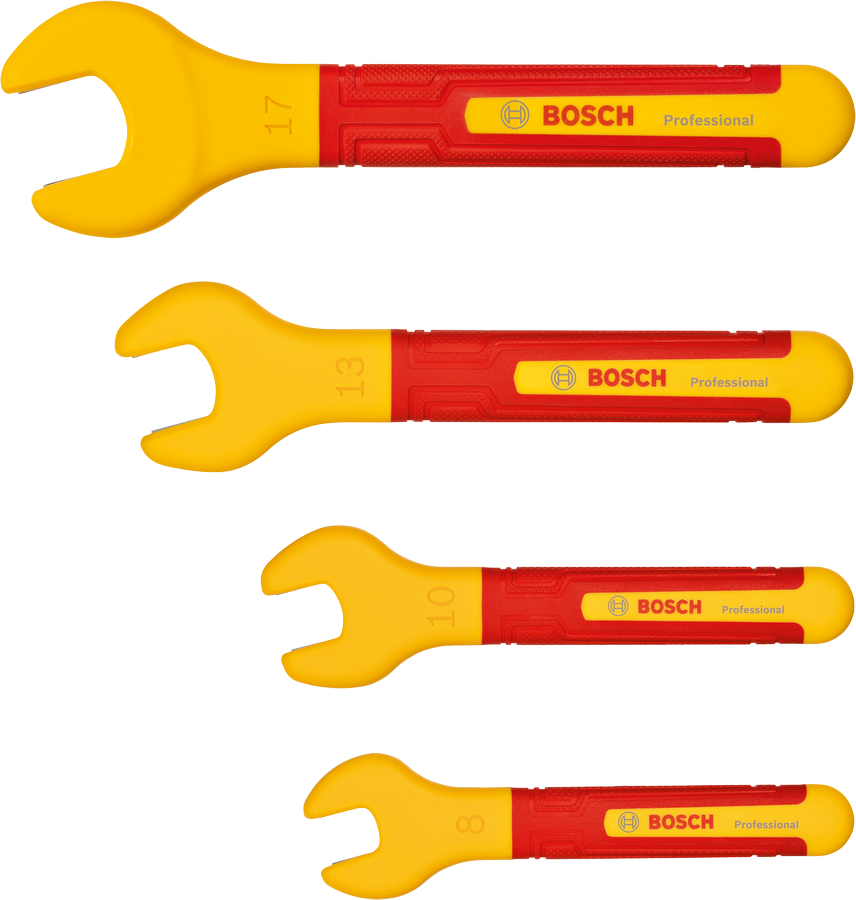 Bosch Professional VDE Spanner Set 4pc 1600A02NE8 4 - Power Tool Services