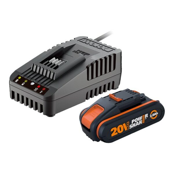 Worx 20V POWERSHARE 2.0AH Battery & Charger | KIT