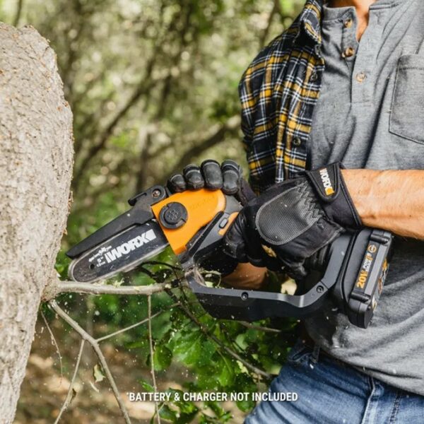 Worx One Handed Chainsaw Cordless 12CM 20V | Tool Only