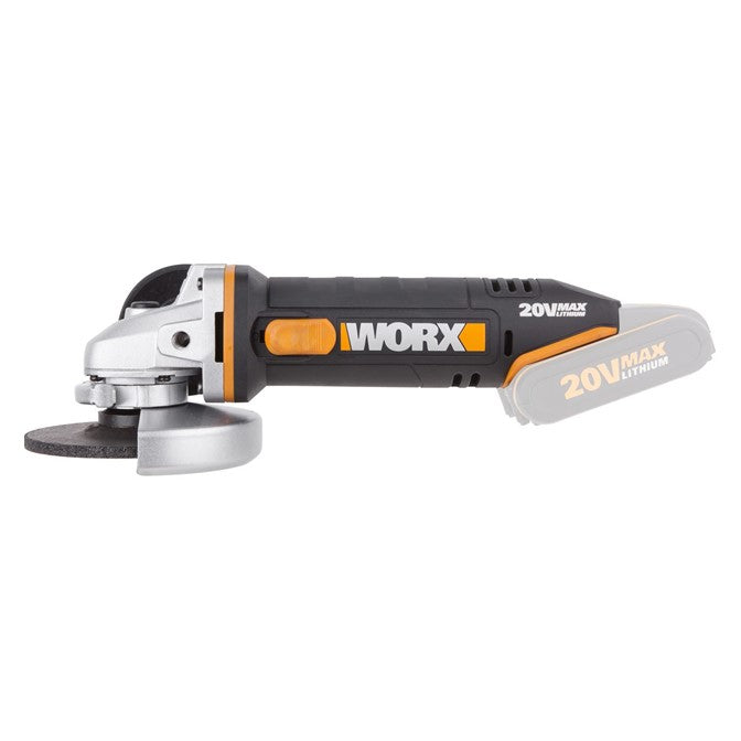 Worx Angle Grinder 115mm Cordless Brushed 20V