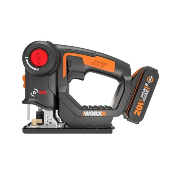 Worx AXIS Jigsaw & Recipro Saw 20mm 2-In-1 Cordless 20V | KIT