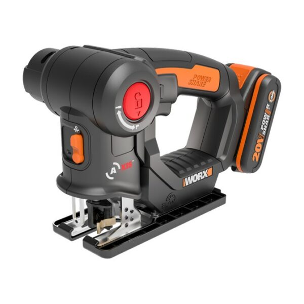 Worx AXIS Jigsaw & Recipro Saw 20mm 2-In-1 Cordless 20V | KIT