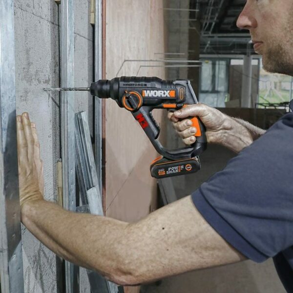 Worx H3 Compact Rotary Hammer Cordless 3-In-1 SDS 1.2J 20V | Tool Only