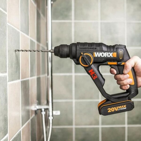 Worx H3 Compact Rotary Hammer Cordless 3-In-1 SDS 1.2J 20V | Tool Only