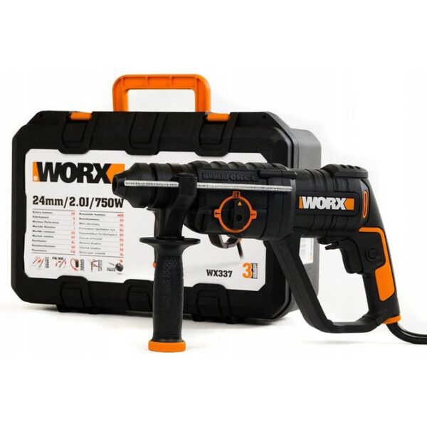 Worx Rotary Hammer SDS 750W 2.0J 3 Function 220V