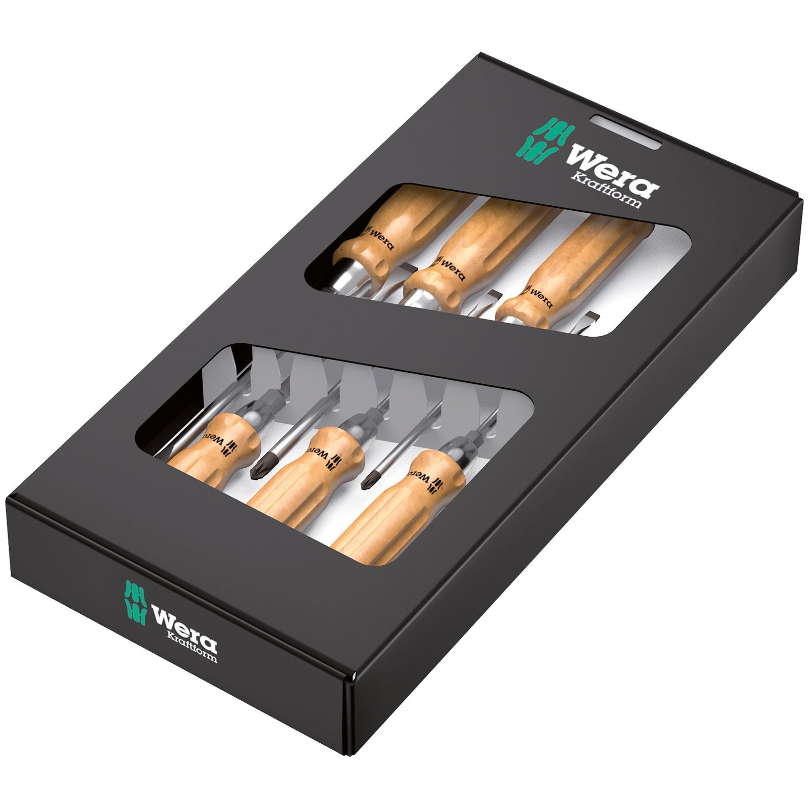 Wera 6-Piece Slotted and Pozidriv Screwdriver Set Power Tool Services
