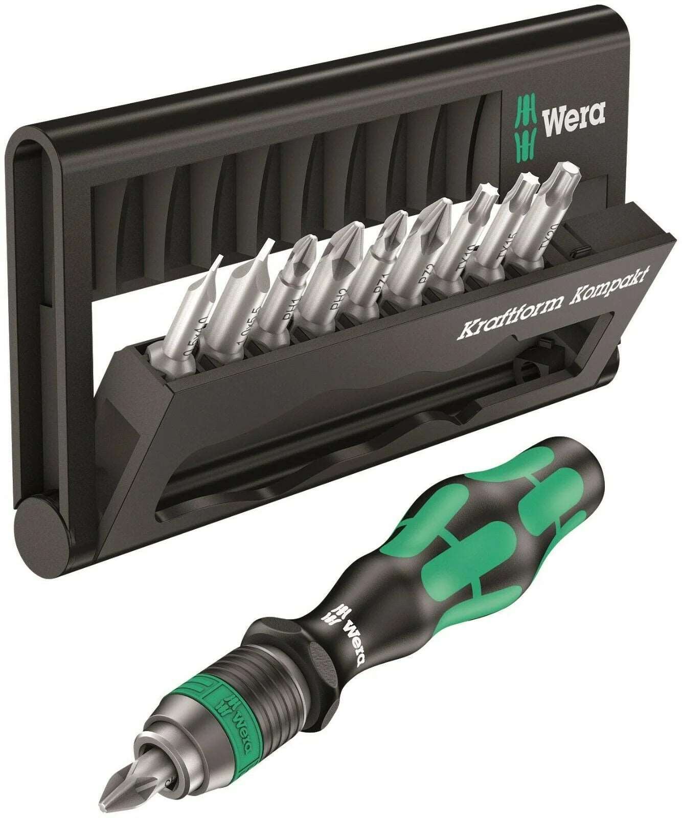 Wera Kraftform Kompakt 10, 10 pieces Power Tool Services