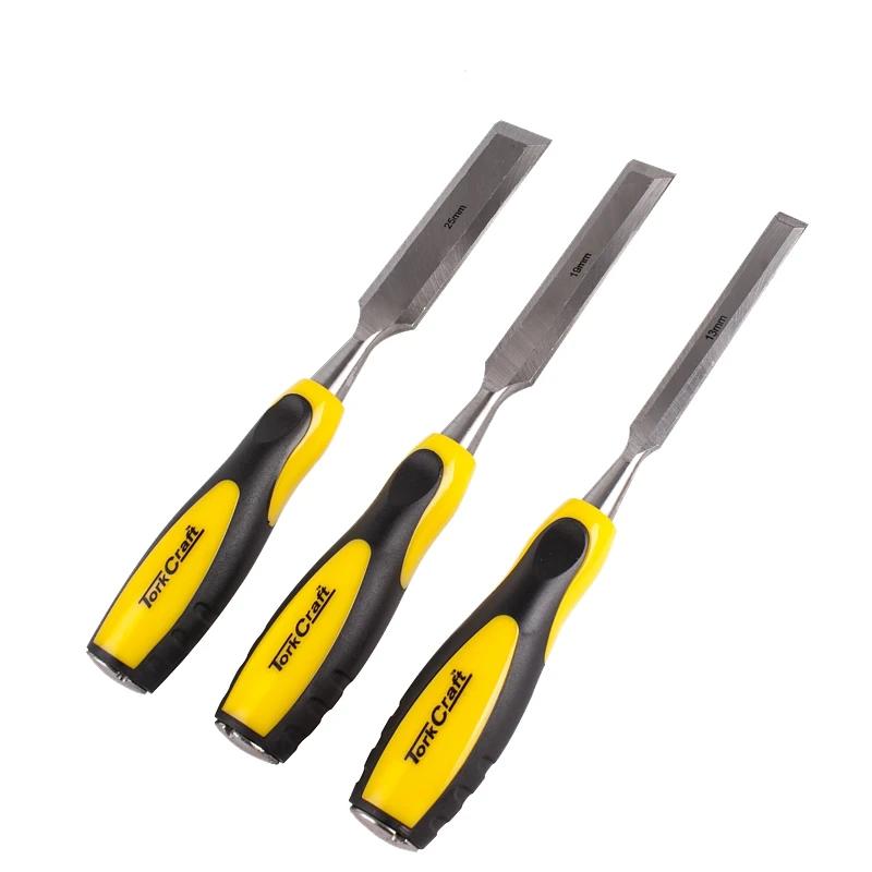 Wood Chisel 140Mm Blade 3Pc 13/19/25 With Pvc Handle Power Tool Services