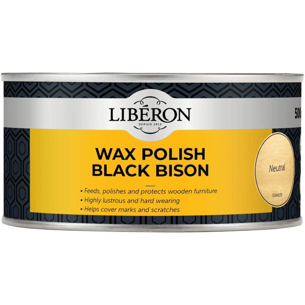 Liberon Wax Paste Black Bison ( Select Size ) 1 - Power Tool Services