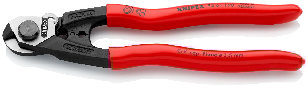 KNIPEX Forged Wire Rope Cutter 95 61 190 1 - Power Tool Services