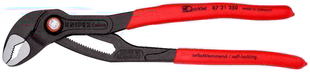 KNIPEX Cobra QuickSet High-Tech Water Pump Pliers 87 21 250 3 - Power Tool Services