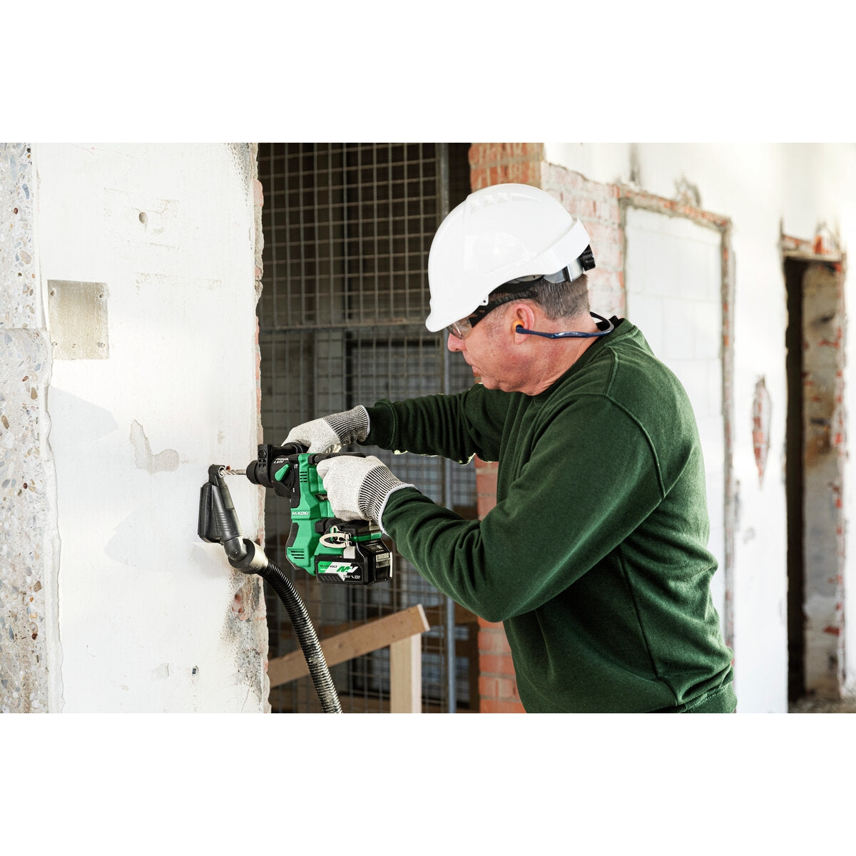 Hikoki 18v Cordless Rotary Hammer Sds Plus / Breaker DH18DPA Basic 4 - Power Tool Services