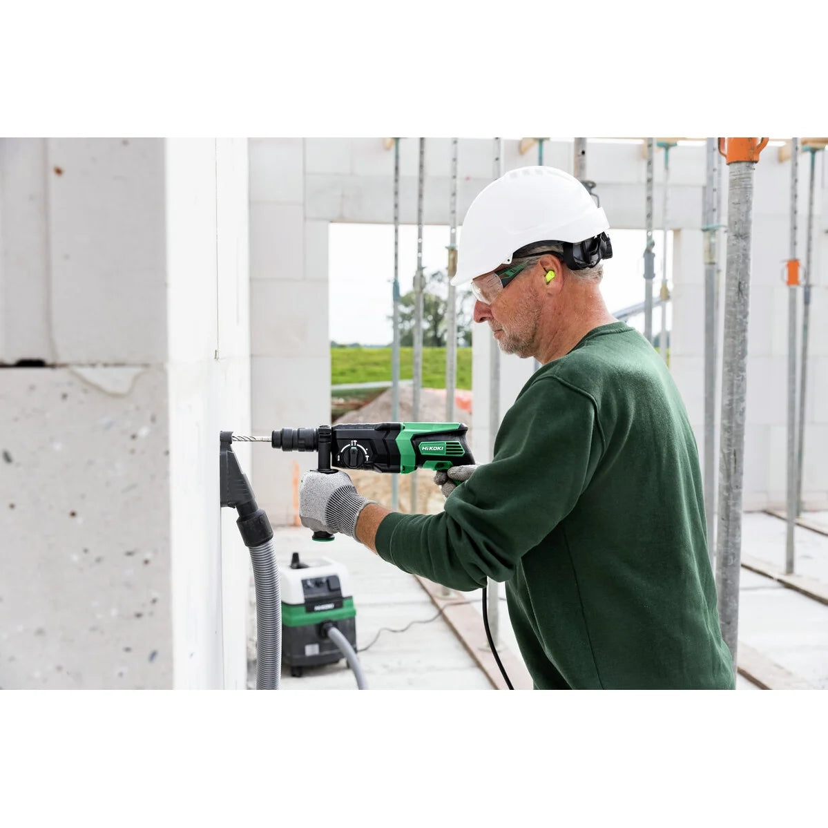 Hikoki Rotary Hammer Drill SDS Plus 830w DH26PMC 4 - Power Tool Services