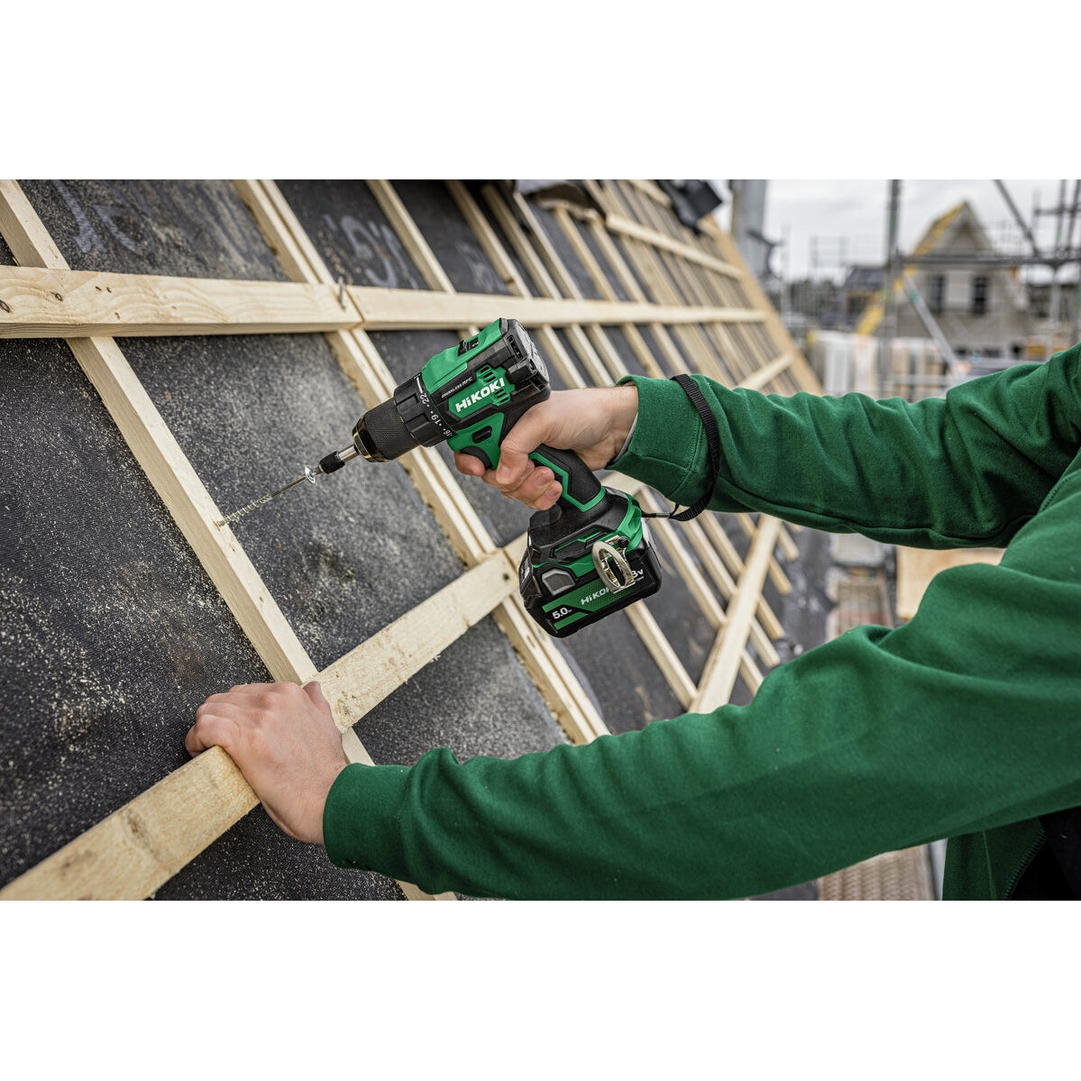 Hikoki 18v Cordless Impact Driver Drill DV18DE 4.0Ah set 8 - Power Tool Services