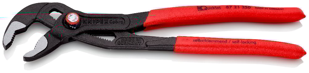 KNIPEX Cobra QuickSet High-Tech Water Pump Pliers 87 21 250 2 - Power Tool Services