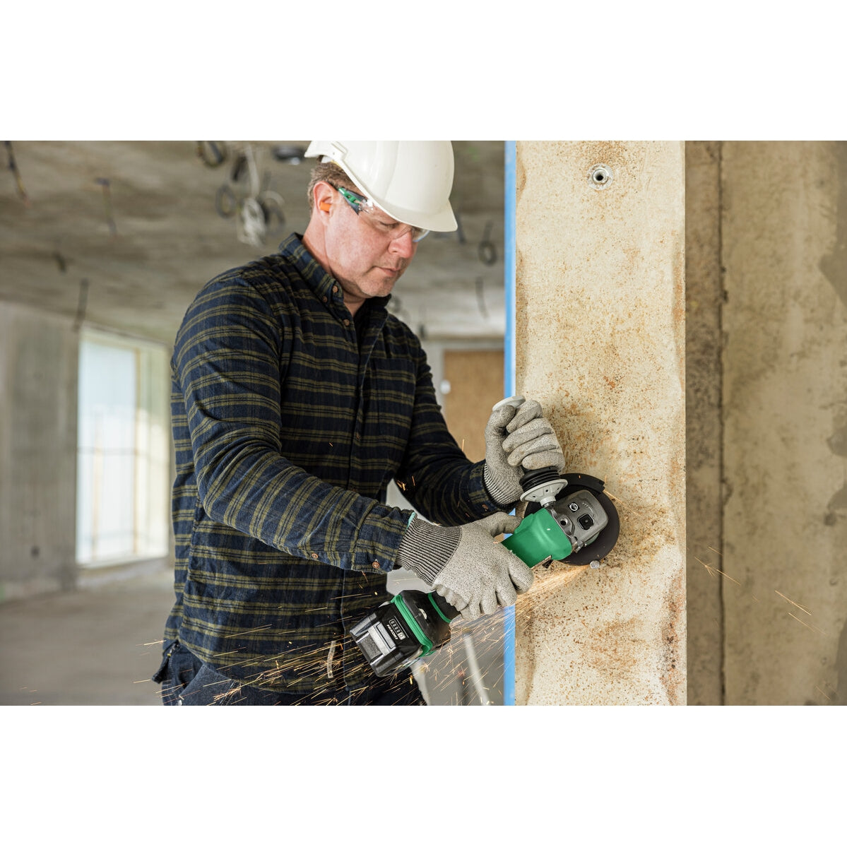 Hikoki 36v Cordless Angle Grinder 125mm G3613DF Basic 2 - Power Tool Services