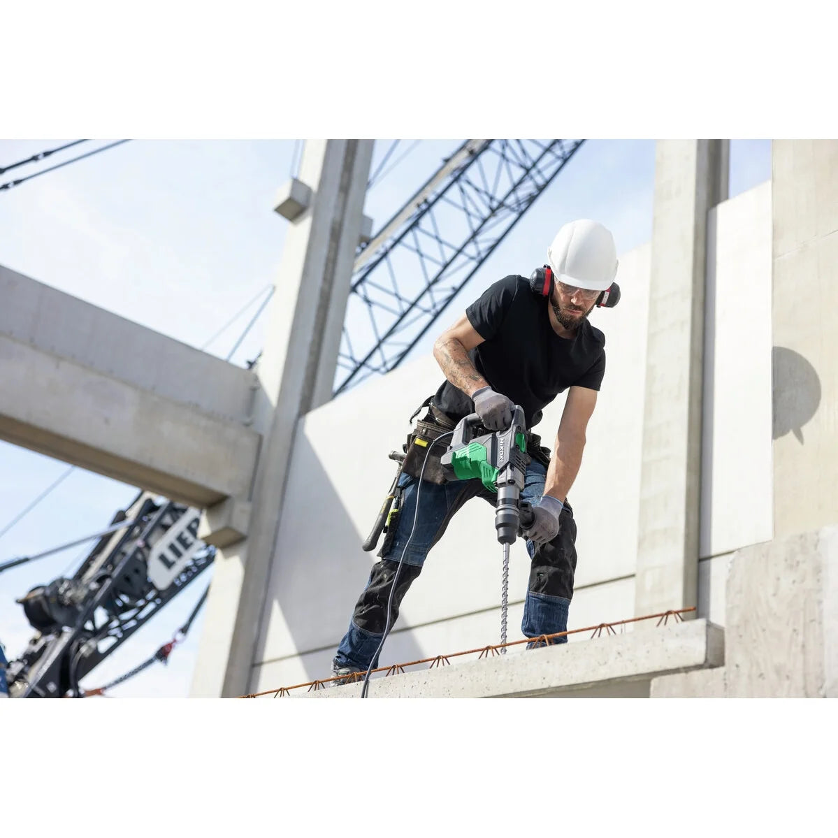 Hikoki Rotary Hammer Drill SDS Max 1100w 7.1 J DH40MC 2 - Power Tool Services