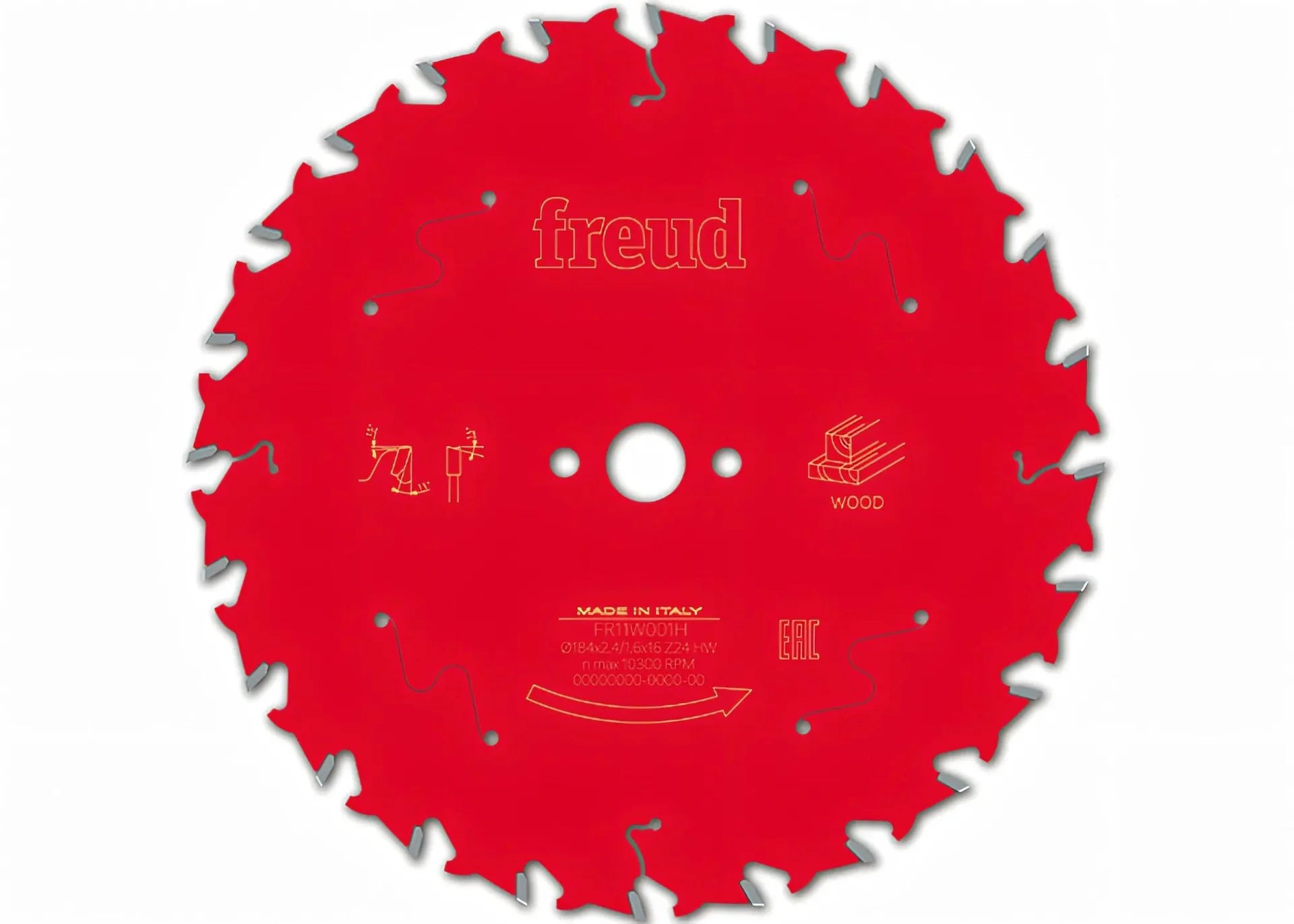Freud Circular saw blade HM 184 x 2.4/1.6 x 16 mm, Z=24 FR11W001H