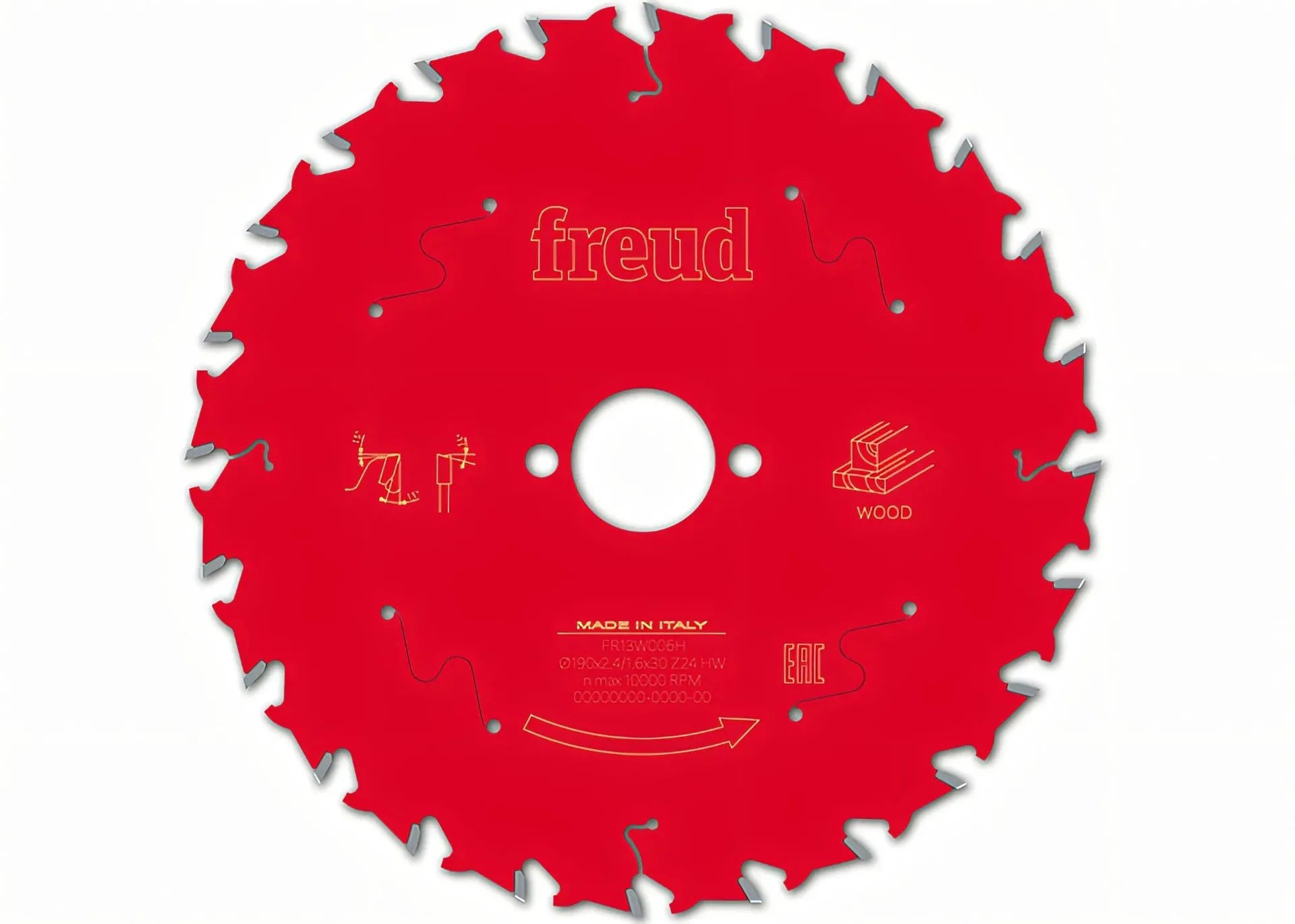 Freud Circular saw blade HM 190 x 2.4/1.6 x 30 mm, Z=24 FR13W006H