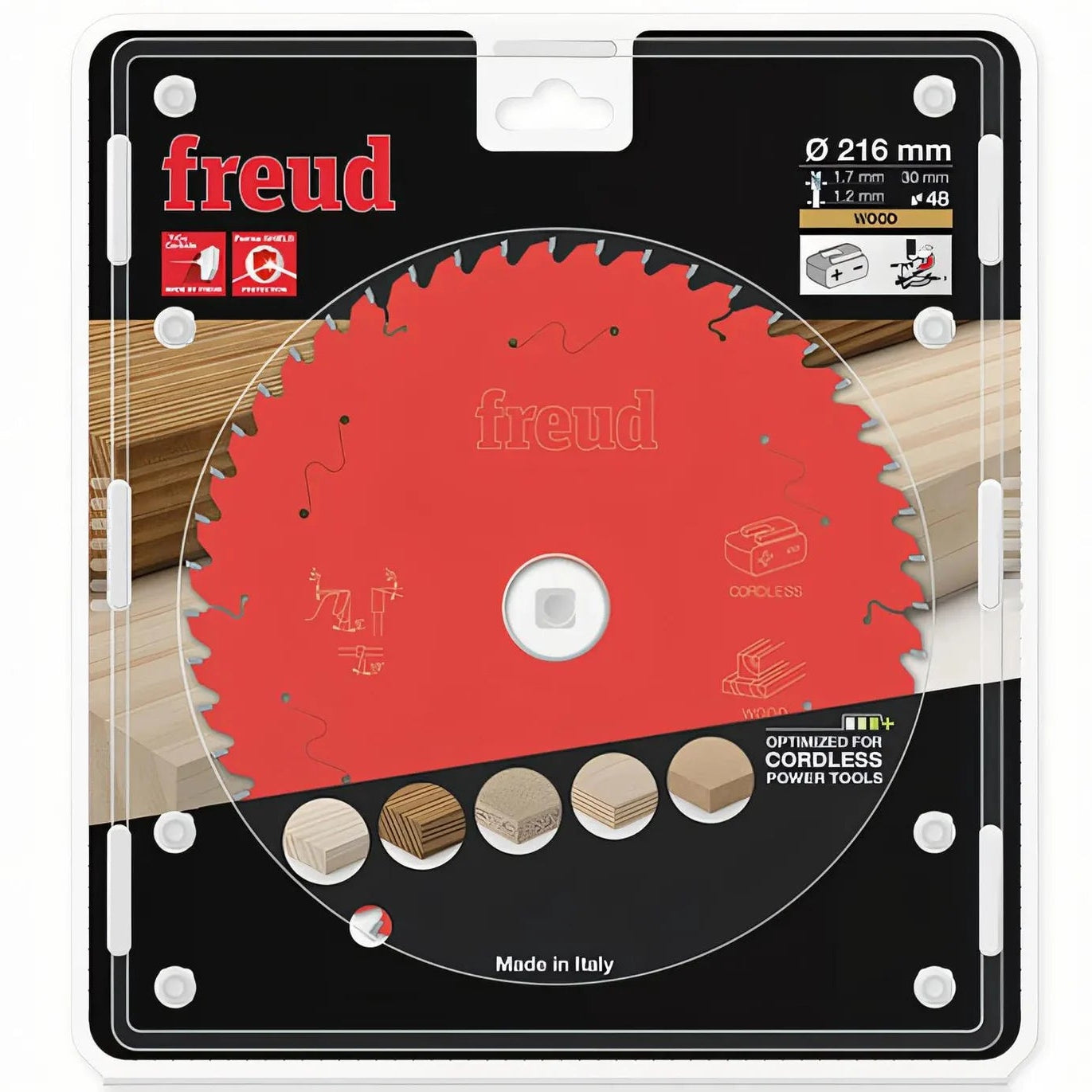 Freud Circular saw blade HM 216 x 1.7/1.2 x 30 mm, Z=48 FR16W007MC