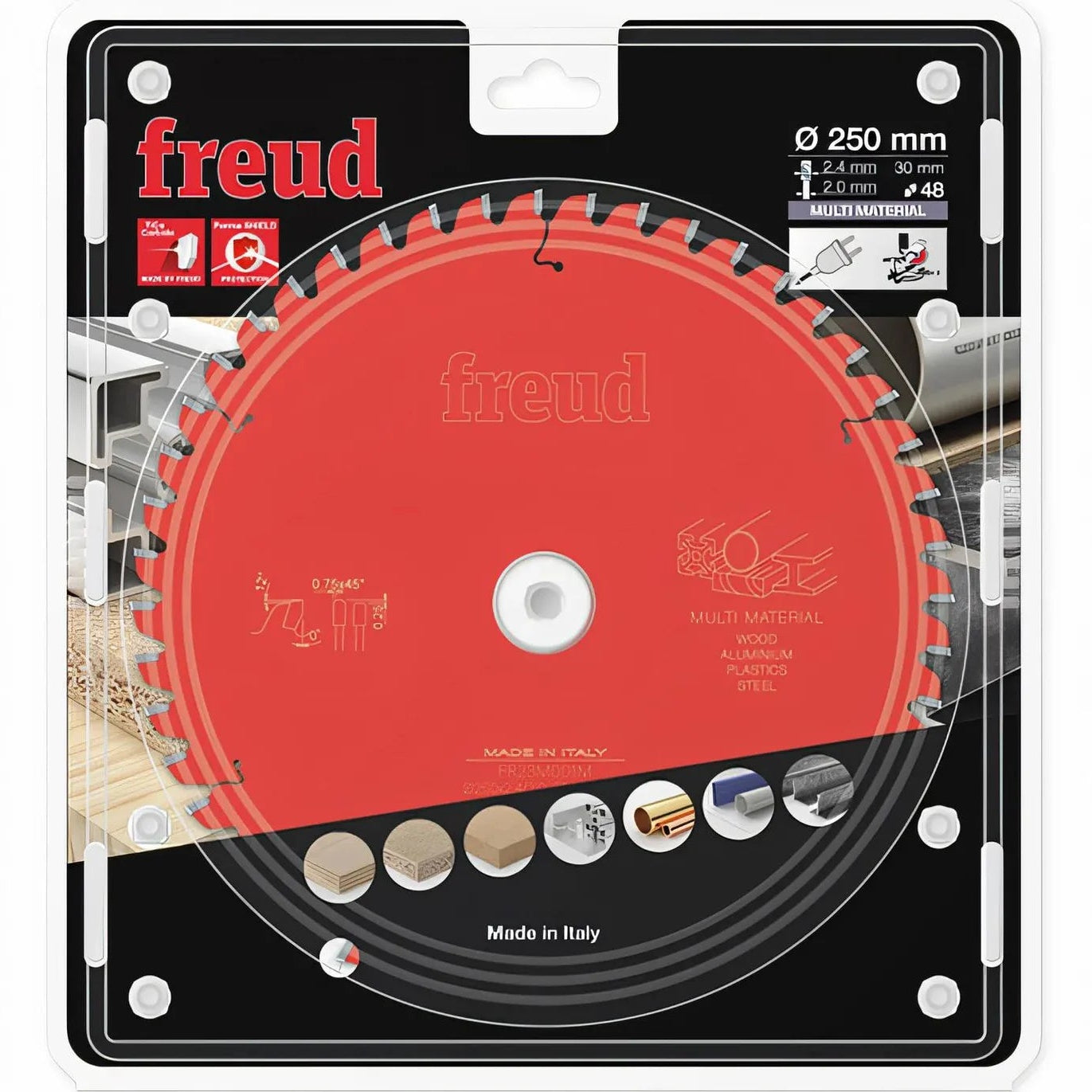 Freud TCT Circular Saw Blade 250MM X 2.4 X 20MM X 48T FR23M001M 1 - Power Tool Services