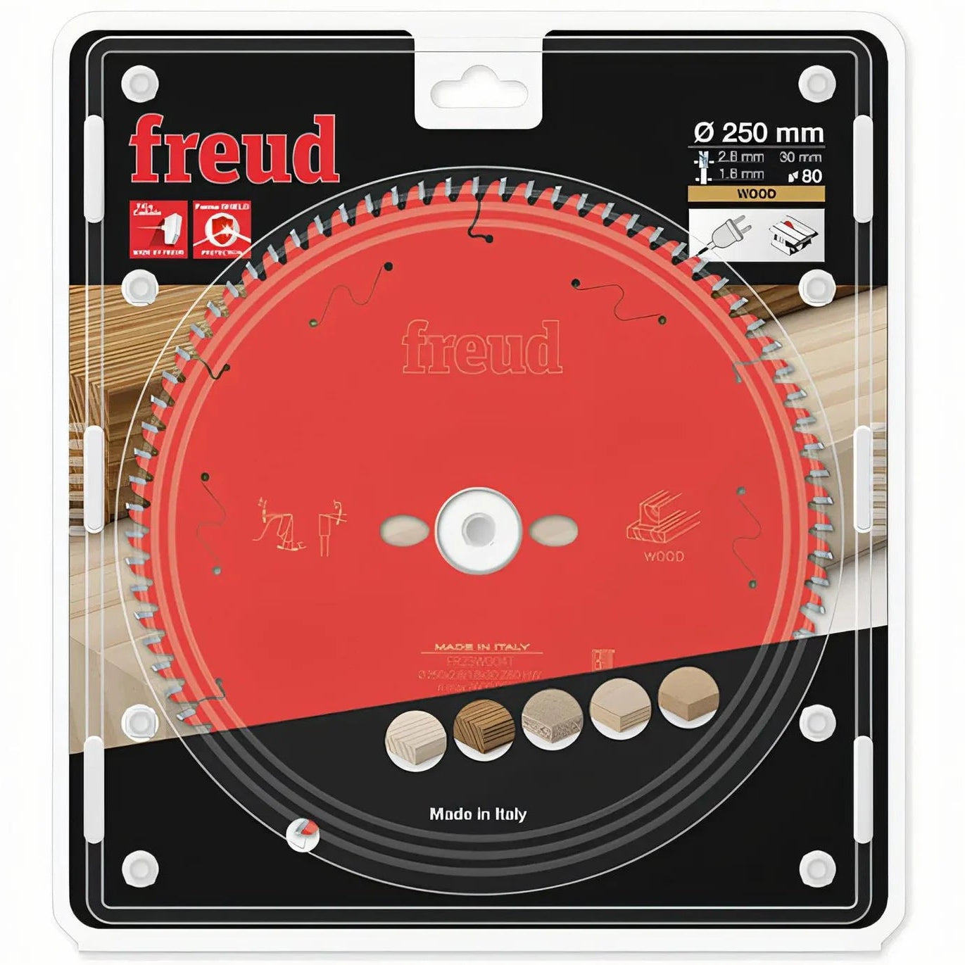 Freud Circular saw blade HM 250 x 2.8/1.8 x 30 mm, Z=80 FR23W004T