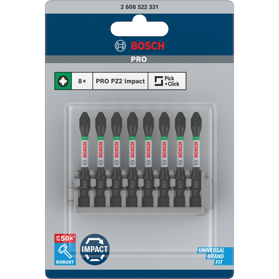 Bosch Pro Screwdriver Set 8 x 55mm ( Select Size ) 1 - Power Tool Services