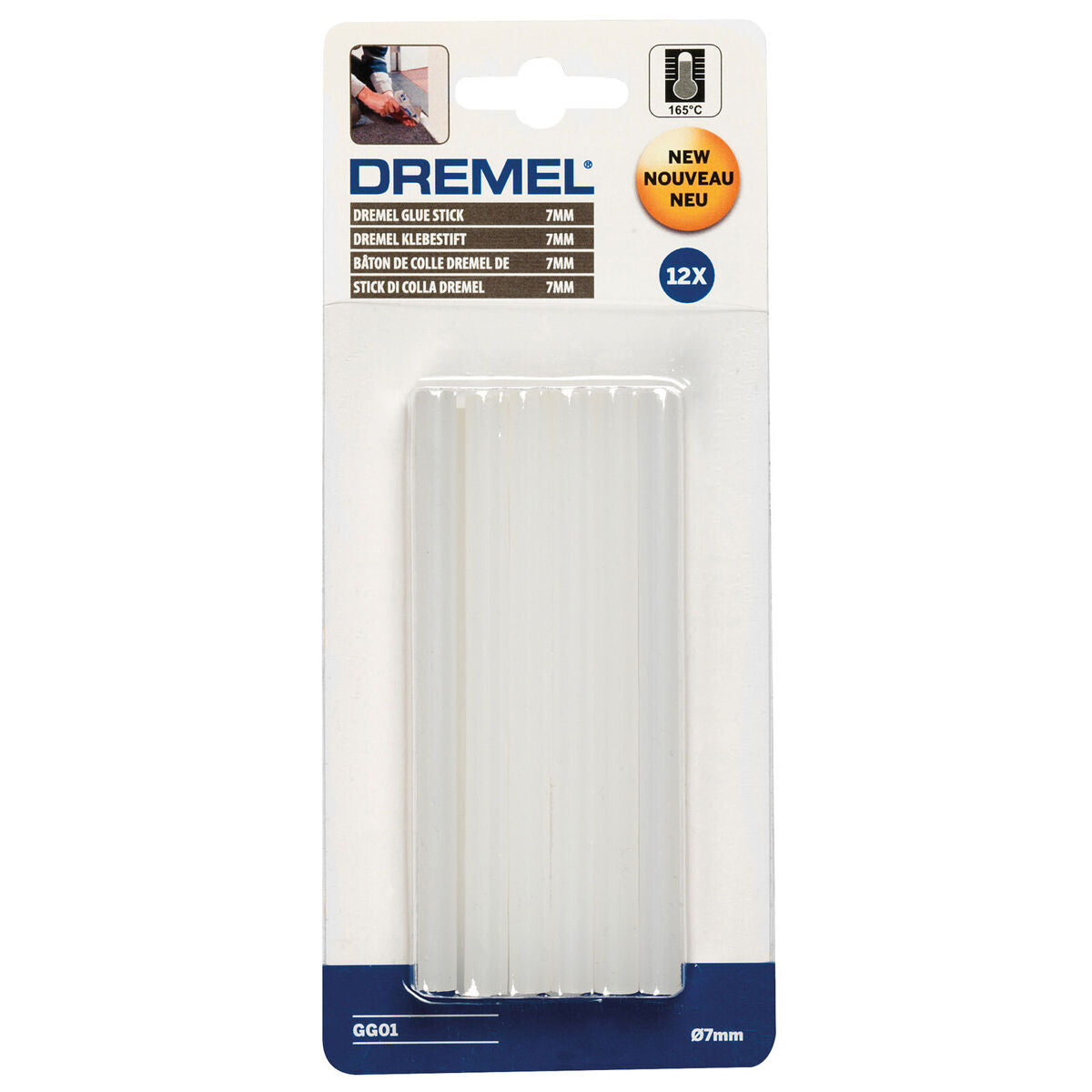 Dremel 7 mm Multipurpose High Temp Glue Sticks GG01 2615GG01JA