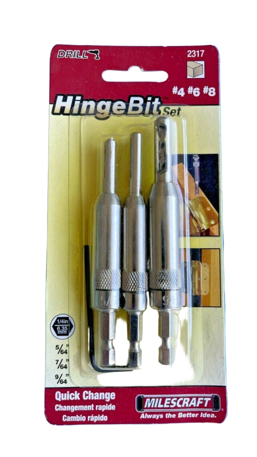 MilesCraft Hinge Bit Set 2317