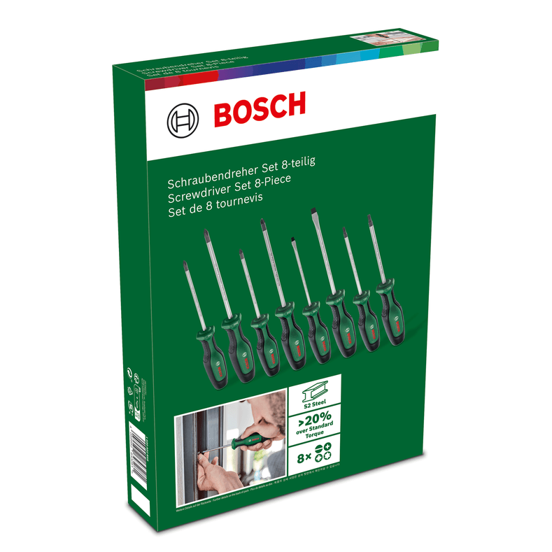 Bosch DIY Screwdriver Set 8-Piece 1600A02BX8