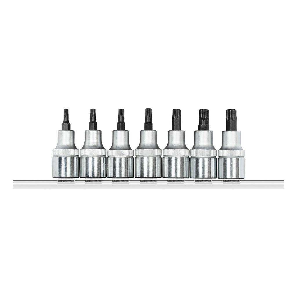 Gedore Screwdriver bits 1/2" TX on connector strip, 7 pieces | 62458107